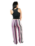 High Waist Wide Leg Striped Dress Pants striped dress pants Relaxed Fit
